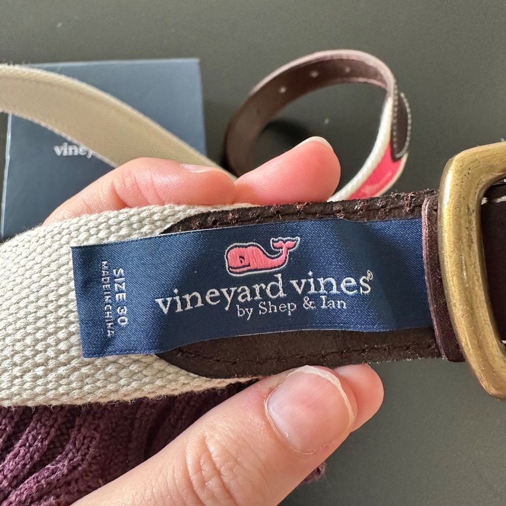 NIB Men’s Vineyard Vines Belt Size 30 - Picture 3 of 6